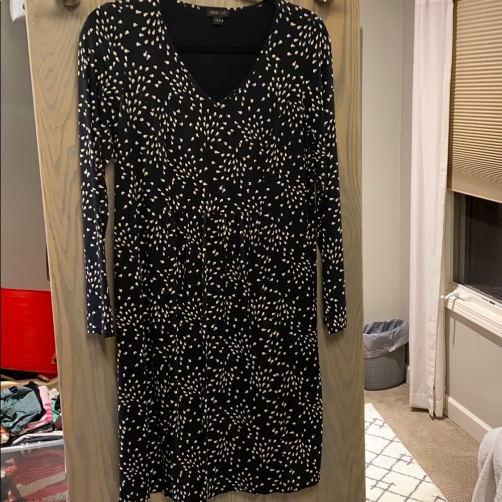 Mid length , long sleeve dress